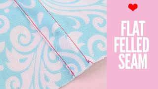 How to Sew a Flat Felled Seam [upl. by Ahsieat959]