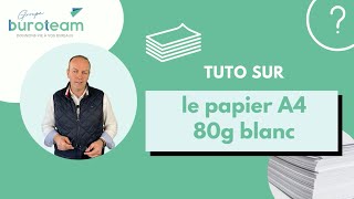 Le papier A4 80g blanc [upl. by Harrak]