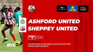 HIGHLIGHTS Ashford United v Sheppey United [upl. by Kcirde365]