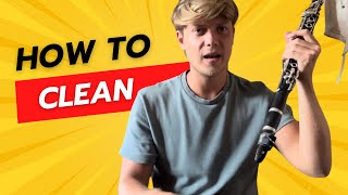 How to Clean Your Clarinet correctly [upl. by Prudi]