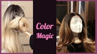 DIY 15 Dye Job  Better than a Salon  Cheap Synthetic Wig [upl. by Norean]