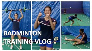 BADMINTON TRAINING VLOG [upl. by Cirded]