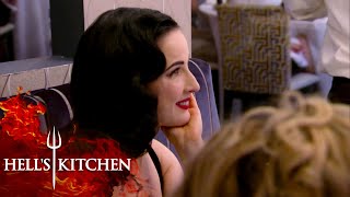 Chef Attempts To Flirt With Dita Von Teese  Hells Kitchen [upl. by Arytahs]