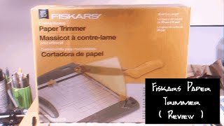 Fiskars Deluxe Crafting Bypass Paper Trimmer  Review [upl. by Brig606]