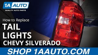 How to Replace Tail Light Lens 1419 Chevy Silverado [upl. by Limbert]