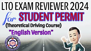 LTOTDC EXAM REVIEWER 2024 FOR STUDENT PERMIT ENGLISH [upl. by Vergne]