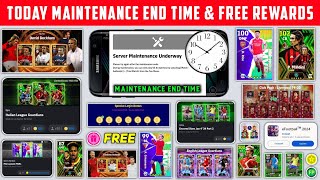 Today Maintenance End Time In eFootball 2024 Mobile  Pes Server Maintenance End Time [upl. by Aled]