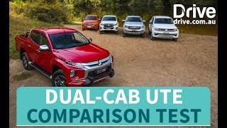 2019 Triton v Ranger v Hilux v Colorado v Amarok  Drivecomau [upl. by Nazay]