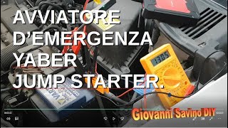 Avviatore di emergenza powerbank e torcia Test  Yaber  Jump starter function and test [upl. by Nikolai783]