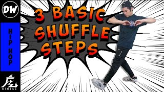 How To Shuffle Dance  3 Basic Shuffle Dance Steps  Shuffle Dance Moves Tutorial [upl. by Annauqaj]