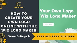 WIX LOGO MAKER TUTORIAL How To Create Your Own Logo Online With The Wix Logo Maker Free Logo Tool [upl. by Burnight]