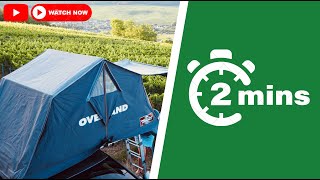 Rooftop tent setup in less than 2 minutes [upl. by Wolgast]