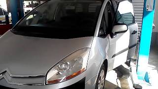 CITROEN C4 PICASSO HOW TO REPLACE REAR BRAKE PADS [upl. by Remlap376]