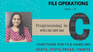 Video 57 File handling  Part 3 [upl. by Birch]