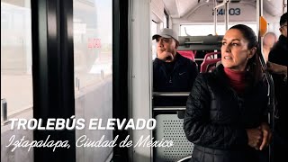 Les invito a conocer el Trolebús Elevado un modo de transporte público único en el mundo [upl. by Adniroc]