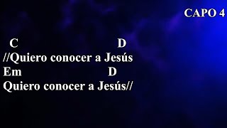 Quiero Conocer a Jesús Yeshua  Llévame de Vuelta  Acordes Guitarra [upl. by Aicirtel]