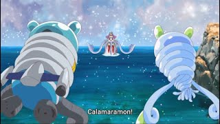 Gammamon Jellymon amp Espimon VS Calamaramon  Digimon Ghost Game [upl. by Etnahsa]