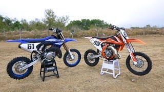 Yamaha YZ65 versus KTM 65SX  Dirt Bike Magazine [upl. by Polly634]