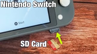 Nintendo Switch How to Insert SD Card amp Format [upl. by Chenee]