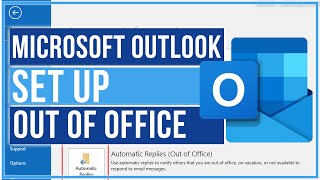 How To Set Up Out Of Office Messages In Outlook  Full Tutorial [upl. by Haggar64]