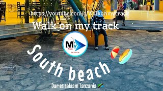 South beach 🏖  Dar es salaam  kigamboni Tanzania  walk on my track [upl. by Lsil111]