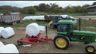 Wrapping Round Bales [upl. by Kina]