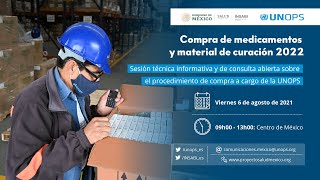 Sesión técnica informativa y de consulta abierta sobre procedimiento de compra a cargo de la UNOPS [upl. by Htnamas]