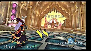 Toram Online  Mage Finale Vs Venena Normal [upl. by Kenlay]