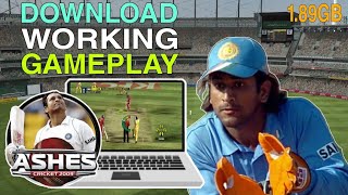 how to download ashes cricket 2009 in laptop or pc gameplay [upl. by Stieglitz992]