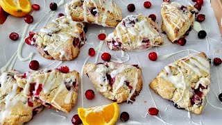 How to Make the BEST Cranberry Orange Scones [upl. by Eirlav]