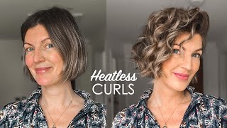 Heatless Curls For SHORT Hair  Shonagh Scott [upl. by Aerona]