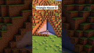 Minecraft Triangle House🏠 shorts [upl. by Emmey]