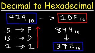 How To Convert Decimal to Hexadecimal [upl. by Chevy520]