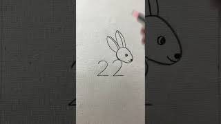 How to draw a rabbit with pencil ASMR [upl. by Arianna]