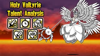 Holy Valkyrie Talent Analysis  The Battle Cats Version 142 [upl. by Aikahs]