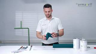 ArmaFlex® Application Tips How to create 90° Bend by using ArmaFlex Cutting Template [upl. by Enitsed412]