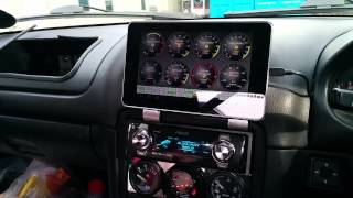 nexus 7 in car usb hub usb sound megasquirt [upl. by Atig791]