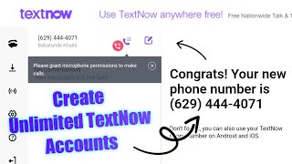 How To Create Unlimited TextNow Accounts 2023 [upl. by Burl]