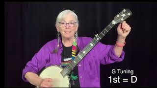 Banjo in a Minute  BEGINNER Lesson 1 G Tuning [upl. by Esiuole]