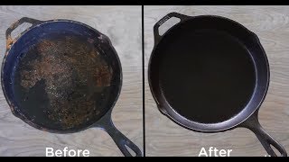 How to Clean and Restore a Cast Iron Skillet [upl. by Genesia]