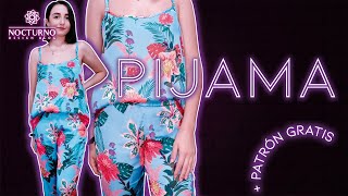 DIY PIJAMA EN SEDA BLUSA Y PANTALÓN  PATRÓN GRATIS EN PDF [upl. by Yramliw254]