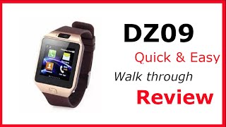 DZ09 SmartwatchHow Too UseQuick Review Setup AndroidBluetoothSimMicro SD [upl. by Queenie]