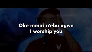 Mercy Chinwo  Oke Mmiri Lyrics video [upl. by Kissiah]