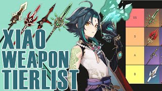 BEST XIAO WEAPON TIER LIST F2P AND P2W OPTIONS  GENSHIN IMPACT [upl. by Zaneski810]