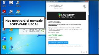 SOLUCIÓN Corel Draw Software ilegal 😉 [upl. by Landes348]