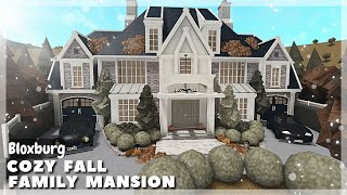 BLOXBURG Fall Family Mansion Speedbuild  Roblox House Build [upl. by Asor]