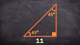 How to use a 45 45 90 special right triangle to determine the sides of a triangle [upl. by Leiram]