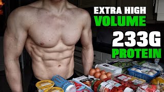 High Volume Full Day of Eating 1900 Calories  EXTRA High Protein Diet for Fat Loss [upl. by Okiram]