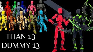 TITAN 13  DUMMY 13 REVIEW  t13  DUMMY 13 ASSEMBLY  ACTION FIGURE [upl. by Winser]