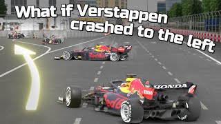 Verstappen 3D Crash Animation  F1 Azerbaijan Grand Prix 2021 [upl. by Lynna]